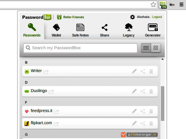 password-box-chrome-extension